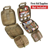 LIVANS Tactical First Aid Pouch - MOLLE EMT Medical Bag with Quick Release Design for Military & Outdoor Survival