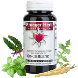 Kroeger Herb Sinus Blend Capsules - 100 Count for Congestion Relief