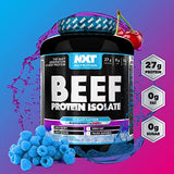 NXT Nutrition Beef Protein Isolate Powder - Ice Blast - 1.8kg - Dairy & Gluten Free - Paleo, Keto Friendly - High Amino Acids