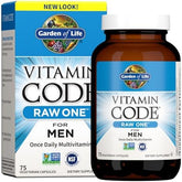 Garden of Life Vitamin Code Raw One Men's Multivitamin - Daily Support (75 Vegetarian Capsules)