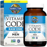 Garden of Life Vitamin Code Raw One Men's Multivitamin - Daily Support (75 Vegetarian Capsules)