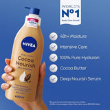 NIVEA Cocoa Butter Vitamin E Body Lotion 400ml - 48hr Moisture