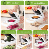 22-in-1 Multi-Functional Vegetable Chopper & Mandoline Slicer with Container