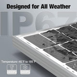 SOLPERK Solar Panel 2PCS 100 Watt 12 Volt, 200W Solar Panel Kit with High Efficiency Monocrystalline PV Module Power Charger Solar Panel for Boat Car RV Motorcycle Marine Automotive