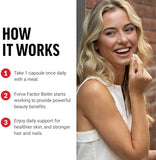 Force Factor, Biotin, 10,000 mcg, 100 Vegetable Capsules