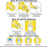 Goldedge Giant Silver Letter H Foil Balloon - 32 Inch