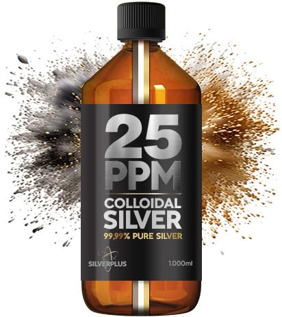 Silverplus 25PPM Colloidal Silver Solution - 1000ml GMP Certified