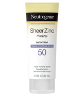 Neutrogena Sheer Zinc Oxide Dry-Touch Mineral Sunscreen SPF 50 - Hypoallergenic