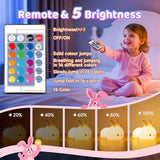 One Fire Cute Silicone Rechargeable LED Night Light for Kids