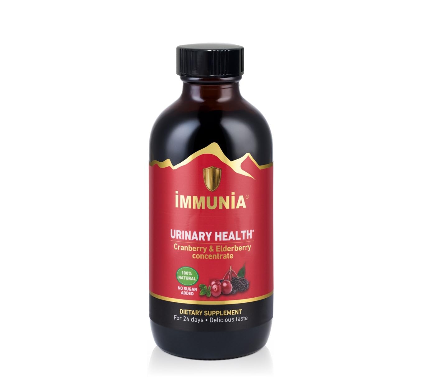 Immunia Urinary Health - Cranberry & Elderberry Concentrate - Natural & Delicious - 5 ml/Day