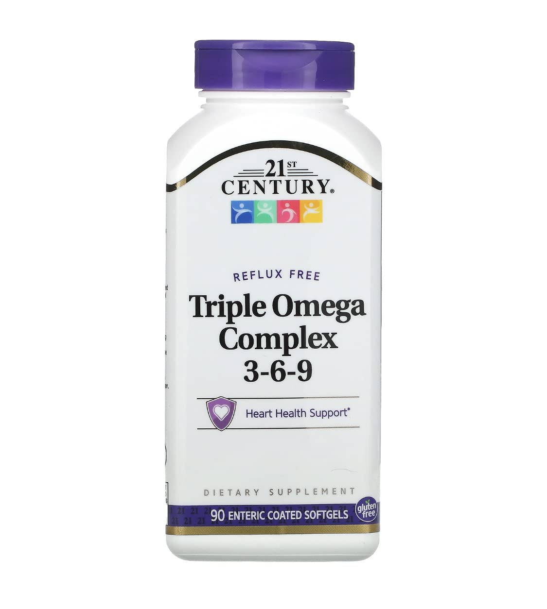21st Century Triple Omega Complex 3-6-9 - 90 Softgels for Comprehensive Health Support