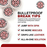 Professional Polymer Break & Jump Pool Cue Tip - Billiards Accessory Kit with Free Patch & Sticker