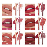 Liquid Lipstick & Lip Liner Combo Set - Matte Lip Contour Kit