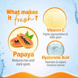 Aqualogica Glow+ Sunstick SPF50+ Papaya Vitamin C Hyaluronic Acid Sunscreen Bar