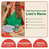Fungies Lion'S Mane Mushroom Brain Health Gummies (60 Count) - Focus, Memory & Mood Support