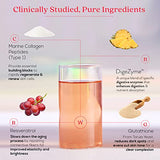 Glow Korean Marine Collagen Peptides with Glutathione for Skin Vitality - Tropical Bliss 250g