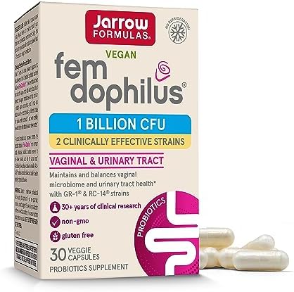 Jarrow Formulas Vegan Fem Dophilus Women's Probiotic, 1 Billion CFU, 30 Count