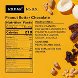 RXBAR Peanut Butter Chocolate – 52g, 12 Count | Protein-Packed Snack Bars