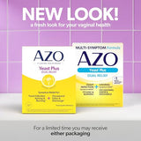 AZO Yeast Plus Dual Relief Homeopathic Medicine (2 Pack, 120 Tablets)