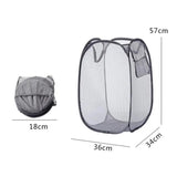 Foldable Laundry Basket & Clothes Hamper - Thickened Design, Mesh Pop-Up