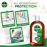 Dettol Antiseptic Disinfectant Liquid - 500ml Bottle