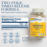 Solaray Vitamin C Timed-Release 1000mg - 100 Vegetarian Capsules