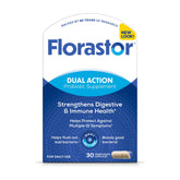Florastor Probiotics for Digestive & Immune Health - 30 Capsules - Unique Strain Saccharomyces boulardii