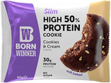 Born Winner Slim Protein Bar, بسكويت بالكريمة، ٦٠ جم لإدارة الوزن