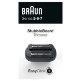 Braun EasyClick Stubble Beard Trimmer Attachment for Series 5, 6, 7 Shavers