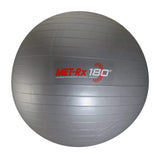 MET-Rx 180 Grey Fitness Exercise Ball with Pump, 45.72 cm (18")