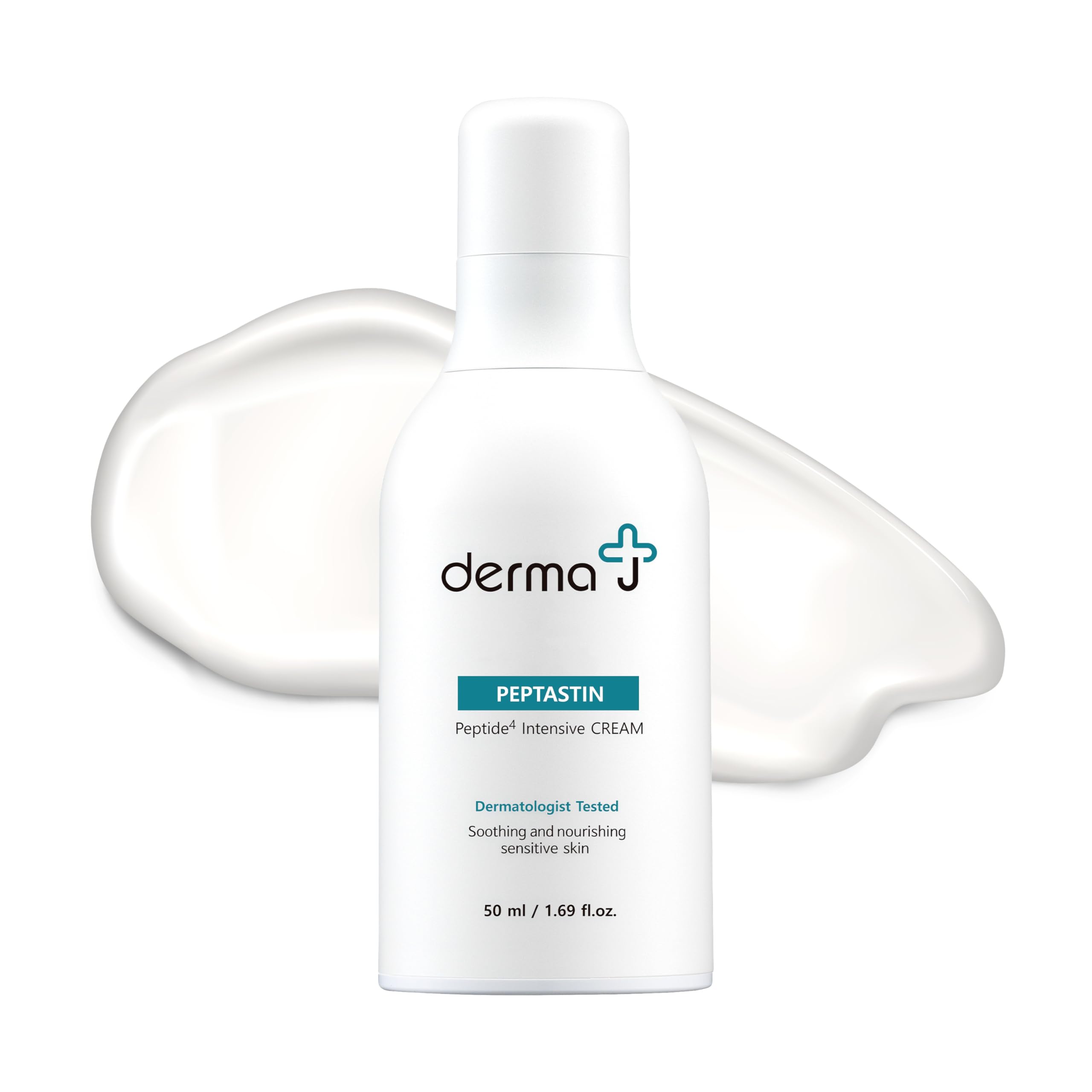 derma J Premium Face Cream with Collagen-Boosting Peptides - Advanced Skin Recovery & Brightening (1.69 Oz)
