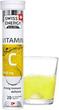 Vitamin C 1000mg Effervescent Tablets - Lemon Flavor for Immune Support (20 Count)
