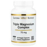 California Gold Nutrition Triple Magnesium Complex - 70mg Multi-Form Formula