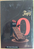 Topps Sugar-Free Dark Chocolate Bar 70% Cocoa - 50g Pouch of 12
