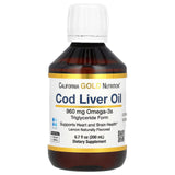 California Gold Nutrition Cod Liver Oil Liquid (200ml) - Lemon, Vitamins A & D