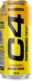 C4 Performance Energy Drink – Pineapple Head – 500ml (12 Pack) | Sugar-Free, 160mg Caffeine, Focus & Endurance
