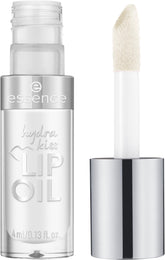 Essence Hydra Kiss Lip Oil - Classy Glassy | Hyaluronic Acid & Vitamin E Infused | Vegan Lip Gloss for Intense Hydration & Glossy Finish | 4 ml
