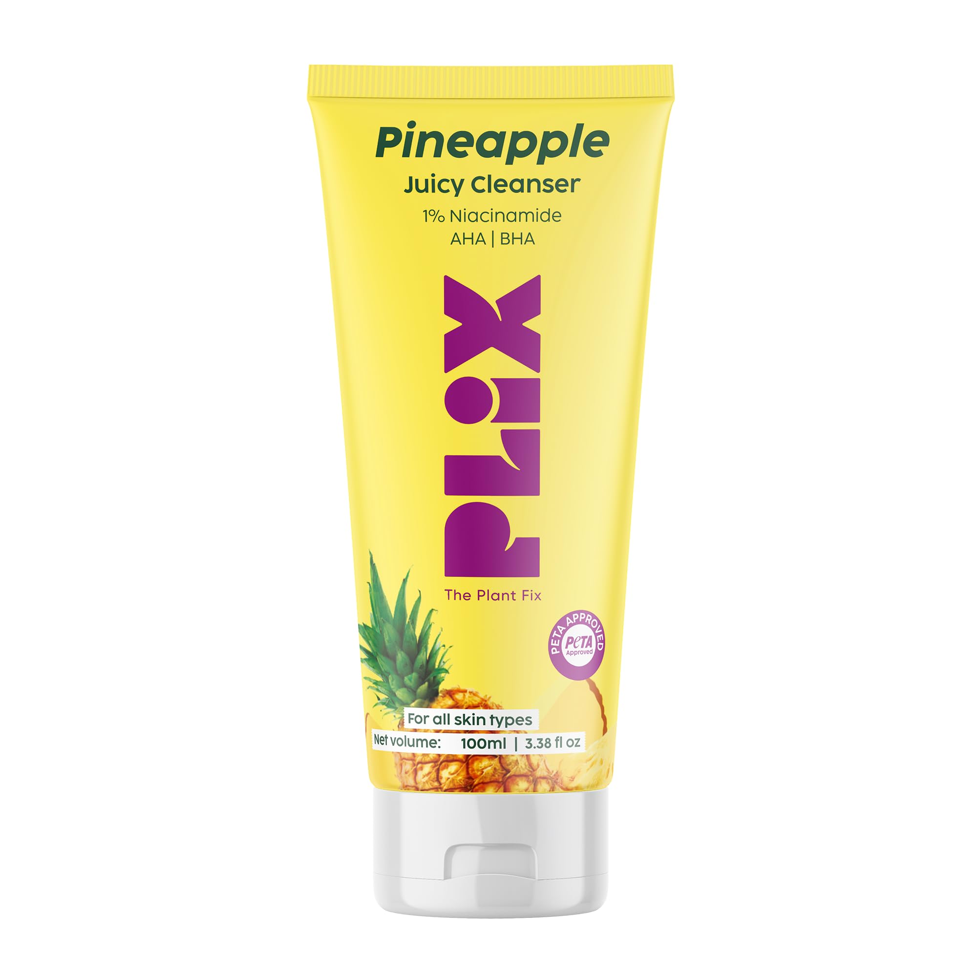 PLIX 5% Pineapple Foaming Facewash for Depigmentation & Skin Brightening (100ml)