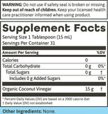 Organic Raw Coconut Vinegar 473ml by Dynamic Health - Natural Health Supplement