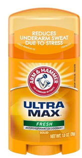 ARM & HAMMER Ultra Max Invisible Solid Antiperspirant Deodorant - Fresh, Travel Size (Pack of 10)