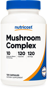 Nutricost Mushroom Complex Supplement - 120 Capsules with 10 Mushroom Blend