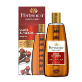 Herbsindia Clove & 7 Herbal Seeds Hair Oil - Thicker & Shinier Hair - 180ml