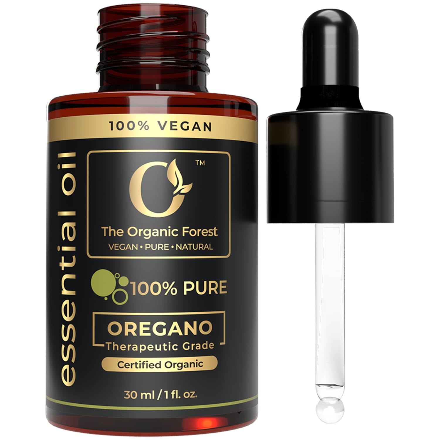 100% Plant-Based Oregano Essential Oil - Pure, Natural, Steam Distilled for Aromatherapy & Wellness