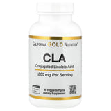 California Gold Nutrition CLA 1,000mg - 90 Veggie Softgels | Plant-Based Fat Metabolism Support