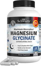 BioSchwartz Maximum Absorption Magnesium Glycinate 500mg - 120 Mini Capsules
