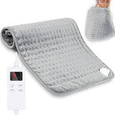 AMINAC Electric Heating Pad 40x76cm with LED Controller for Back, Neck & Shoulder Pain