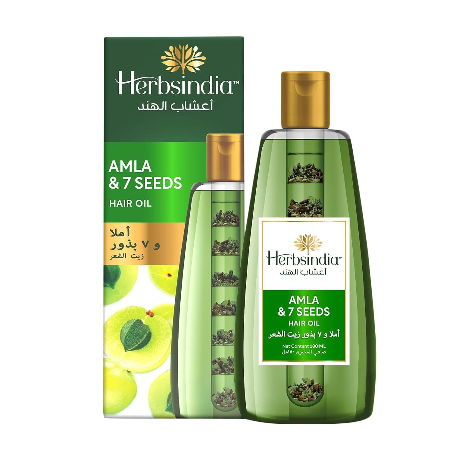 Herbsindia Amla & 7 Herbal Seeds Hair Oil - 280ml for Strength & Thickness