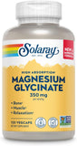 Solaray Magnesium Glycinate Fully Chelated Bisglycinate With Bioperine 30 Servings 120 Vegcaps