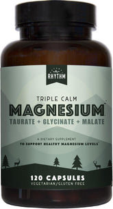 Natural Rhythm Triple Calm Magnesium Blend - 150mg Easily Absorbable Formula