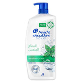 Head & Shoulders Menthol Fresh Anti-Dandruff Shampoo - Cools & Energizes Scalp - 1 L